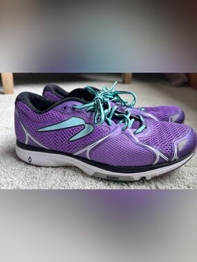 Newton Running Fate II Purple Teal Mesh Performance Running Shoes 9.5